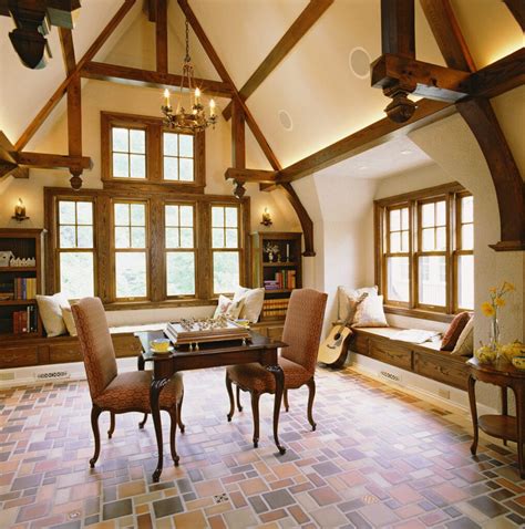 tudor style home interior design.